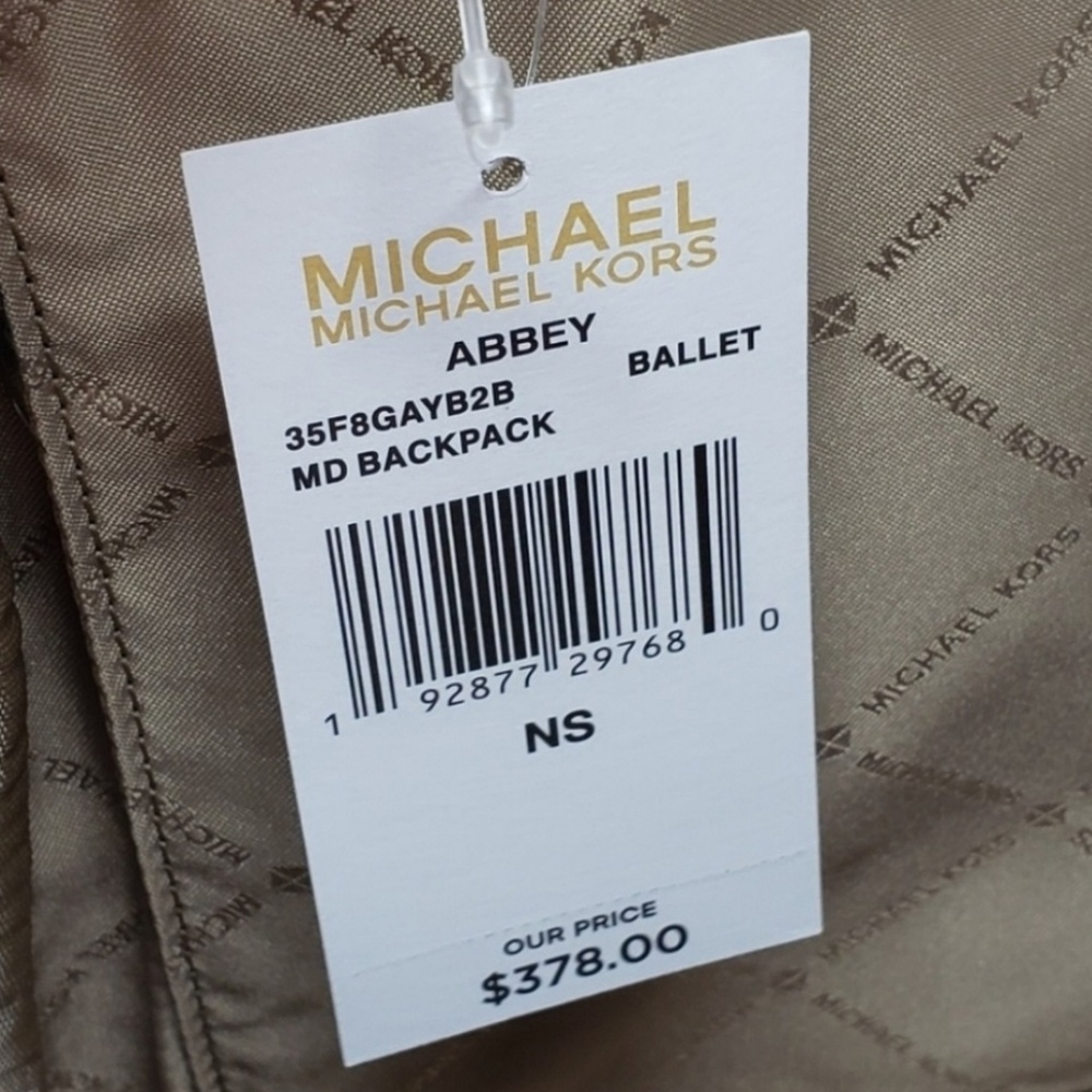 Michael Kors Abbey Medium Backpack Pink - Picture 4 of 5